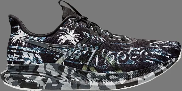 Кроссовки noosa tri 14 tropical - black pure silver Asics, черный