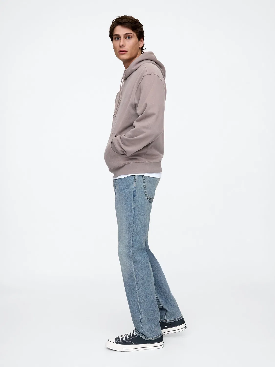 Джинсы прямого кроя Gap Straight Twill, Light Indigo — фото 3