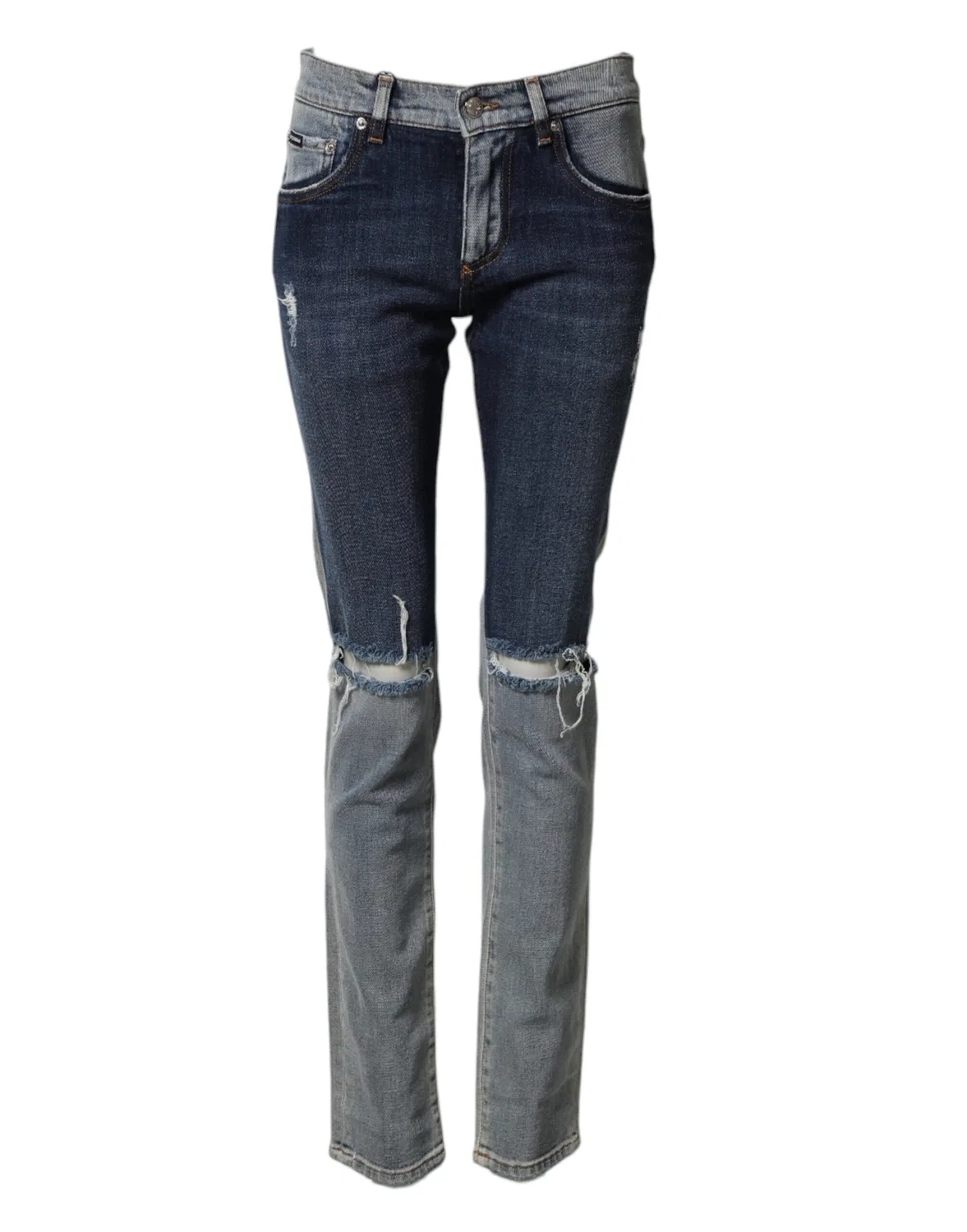 Мужские джинсы скинни с эффектом двух оттенков Skinny Jeans Dolce & Gabbana, Blue
