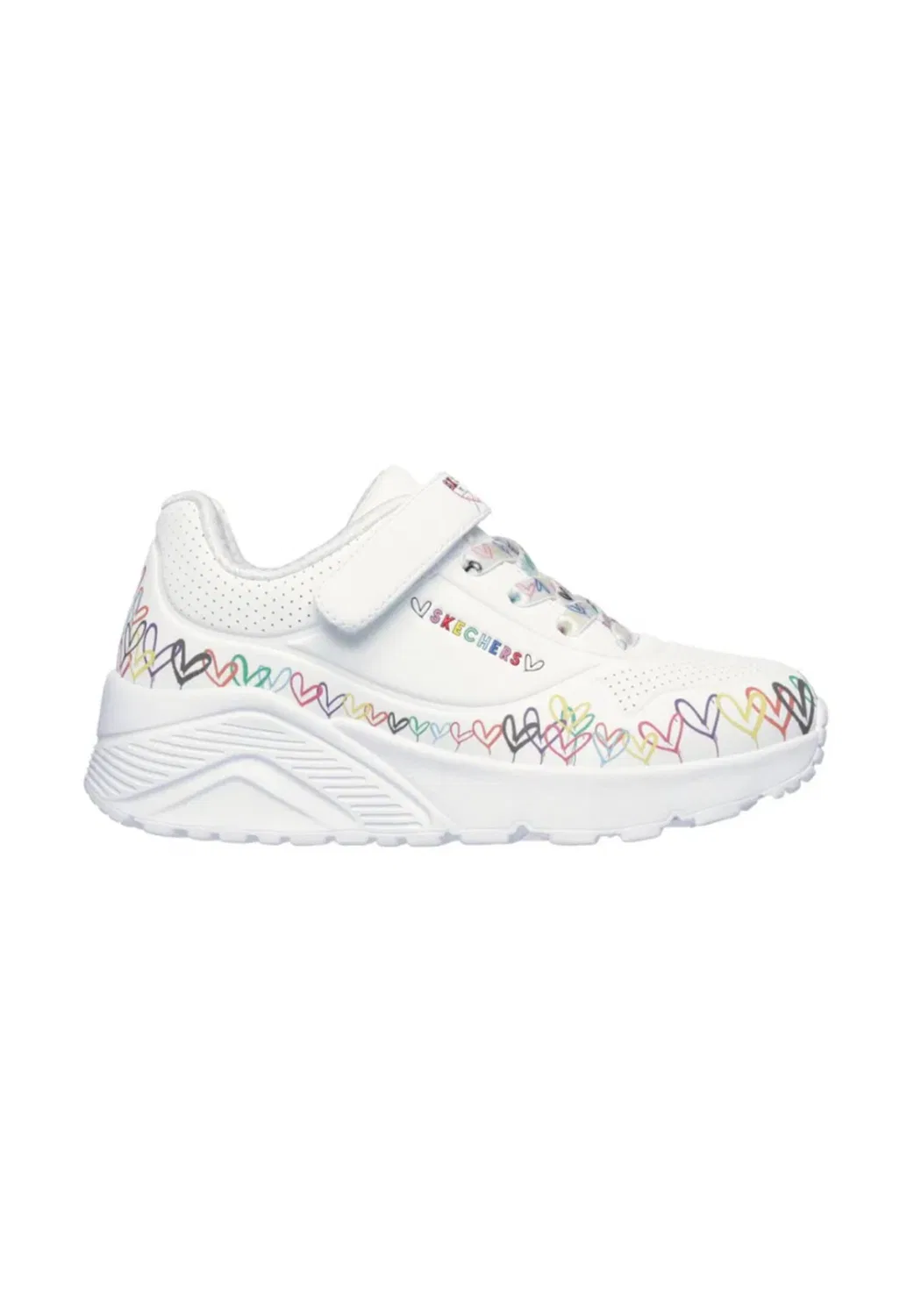 Детские кроссовки с принтом UNO LITE HEART CRAZE Skechers, Weiß — фото 2
