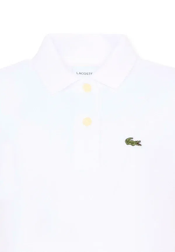 Детская рубашка поло Lacoste, белый — фото 3