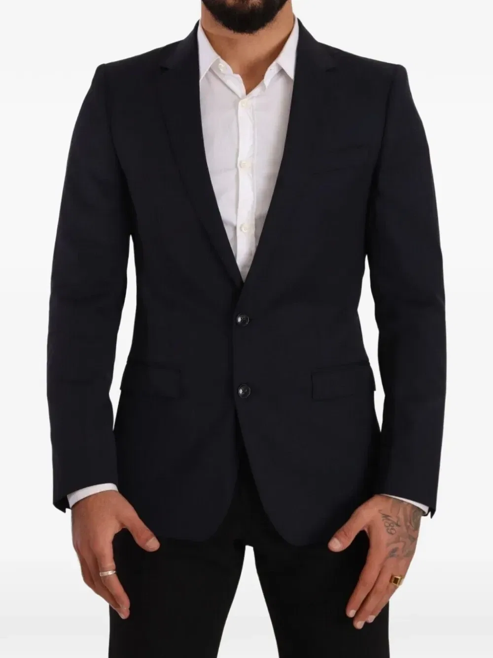 Однобортный пиджак Martini DOLCE & GABBANA, синий