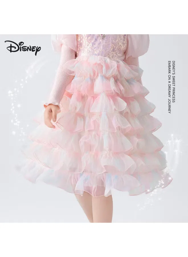 Платье вязаное с градиентом Disney, розовый