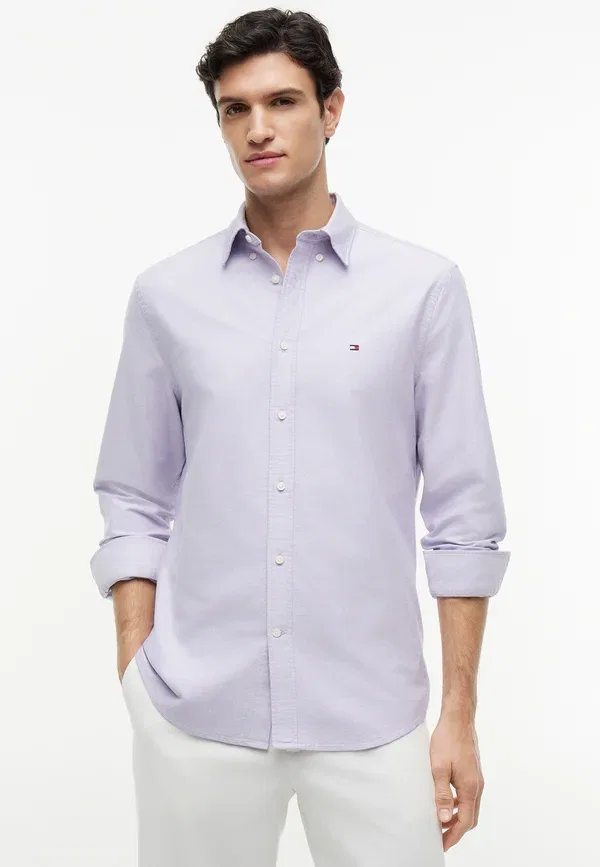 Рубашка хлопковая Heritage Tommy Hilfiger, Monarch Purple, фиолетовый