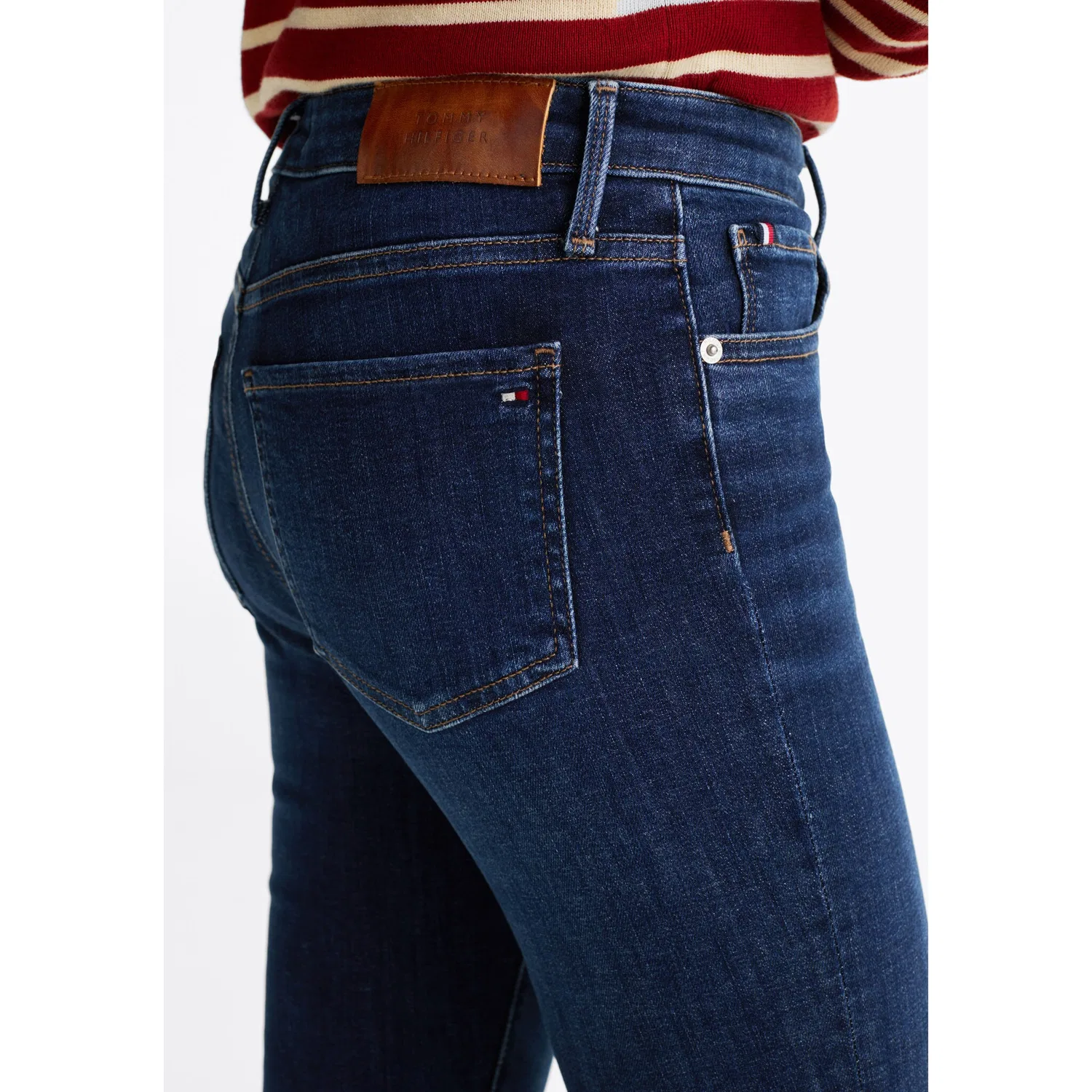 Женские облегающие джинсы скинни Heritage Como Tommy Hilfiger, Dark Blue — фото 2