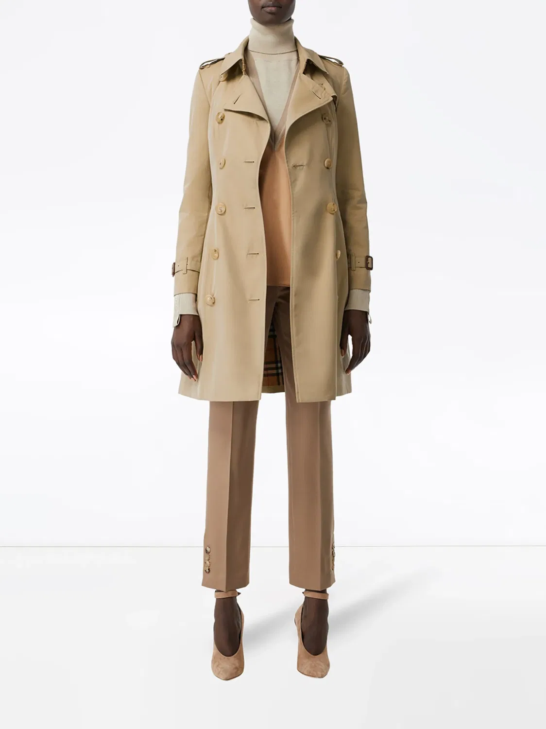Burberry Тренч Chelsea Heritage Нейтральные — фото 2