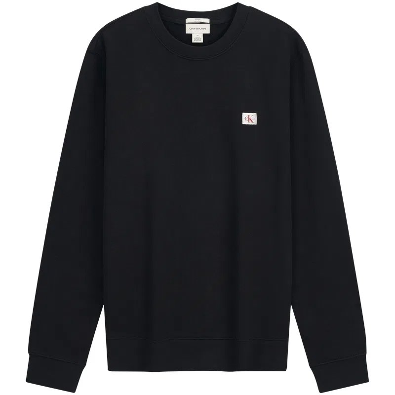 Мужской свитшот с круглым вырезом Calvin Klein, Space Black