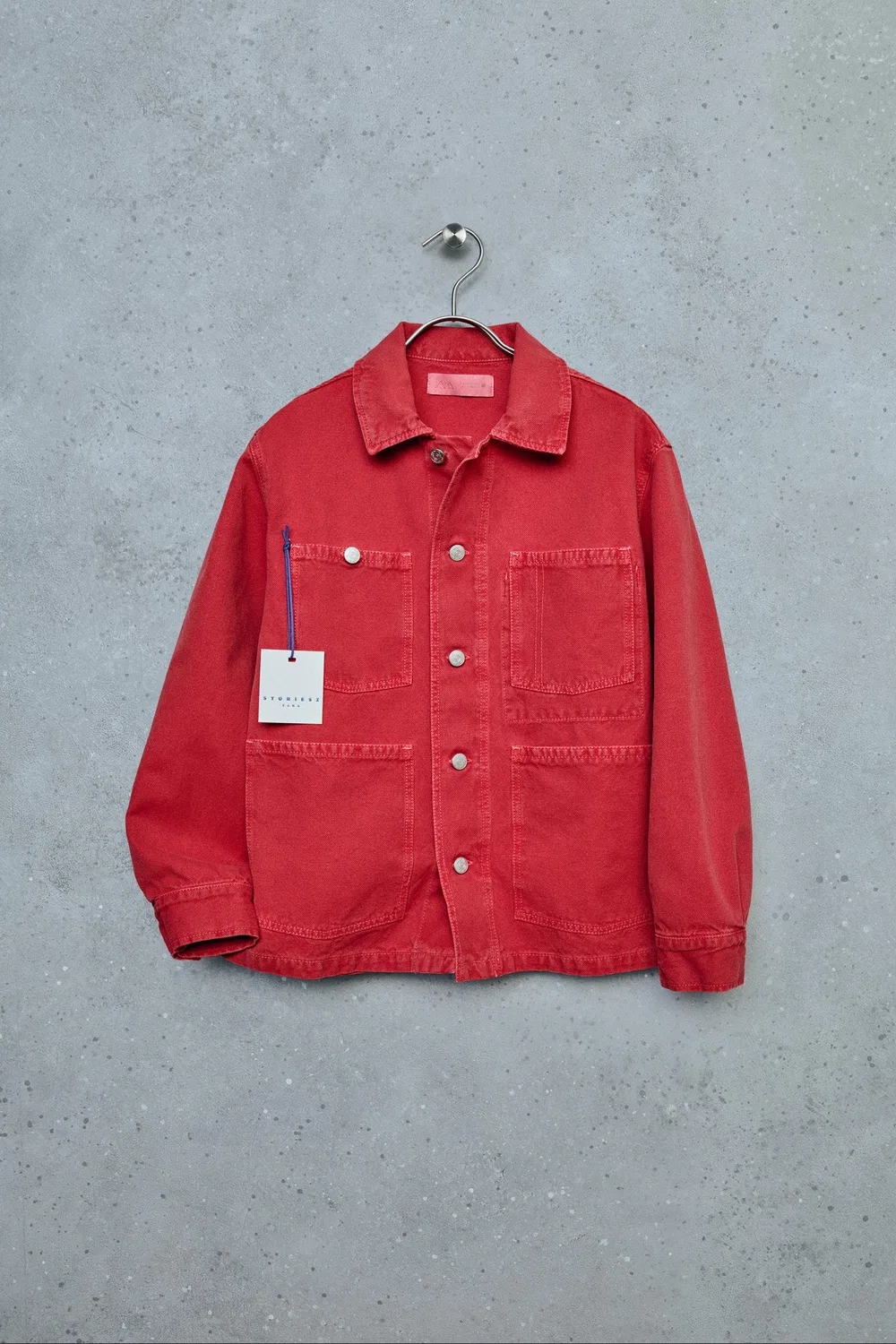 STORIESZ - Холщовая рубашка-куртка ZARA, Red