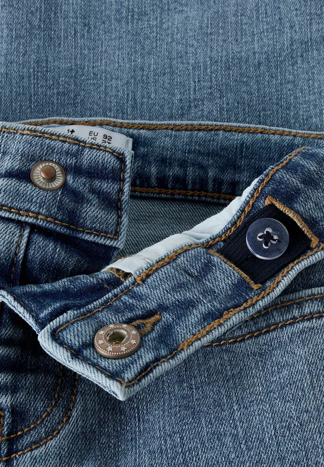 Джинсы широкого кроя - джинсы прямого кроя Name It, Medium Blue Denim — фото 4