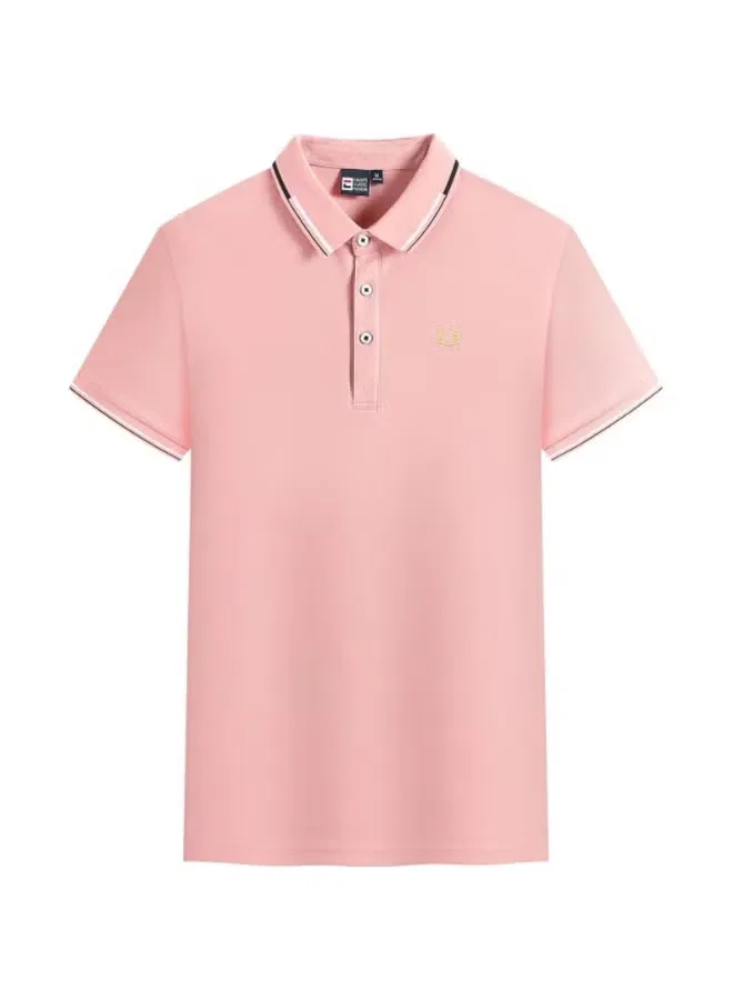 Поло с контрастной отделкой, короткий рукав, Fred Perry, розовый — фото 2