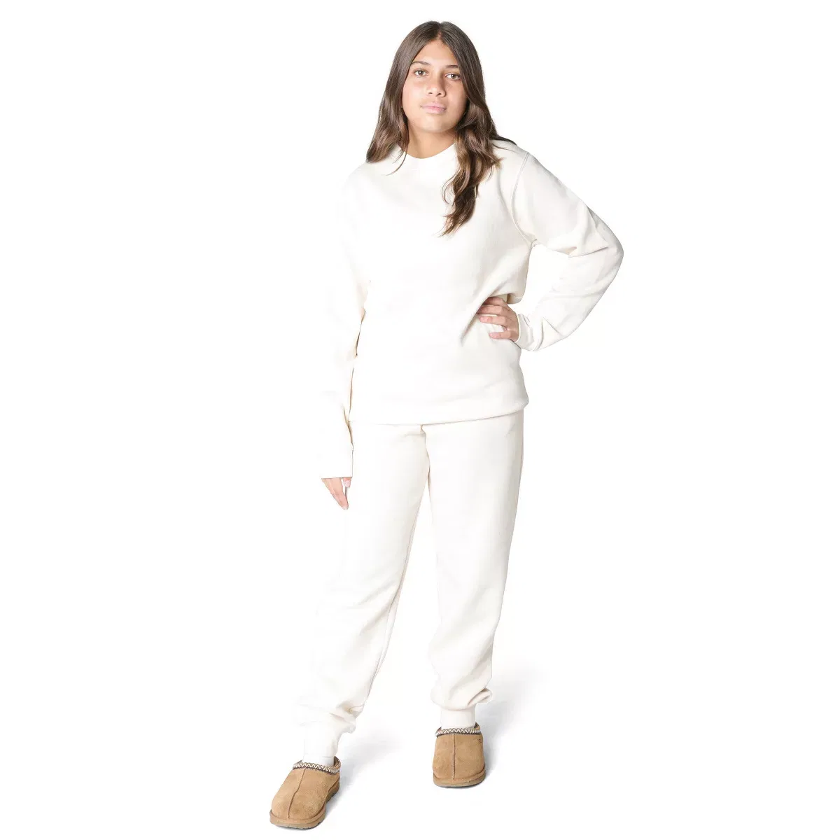 Детское худи для девочек с принтом Fleece Off-White Everyday Kids, Off-White — фото 2