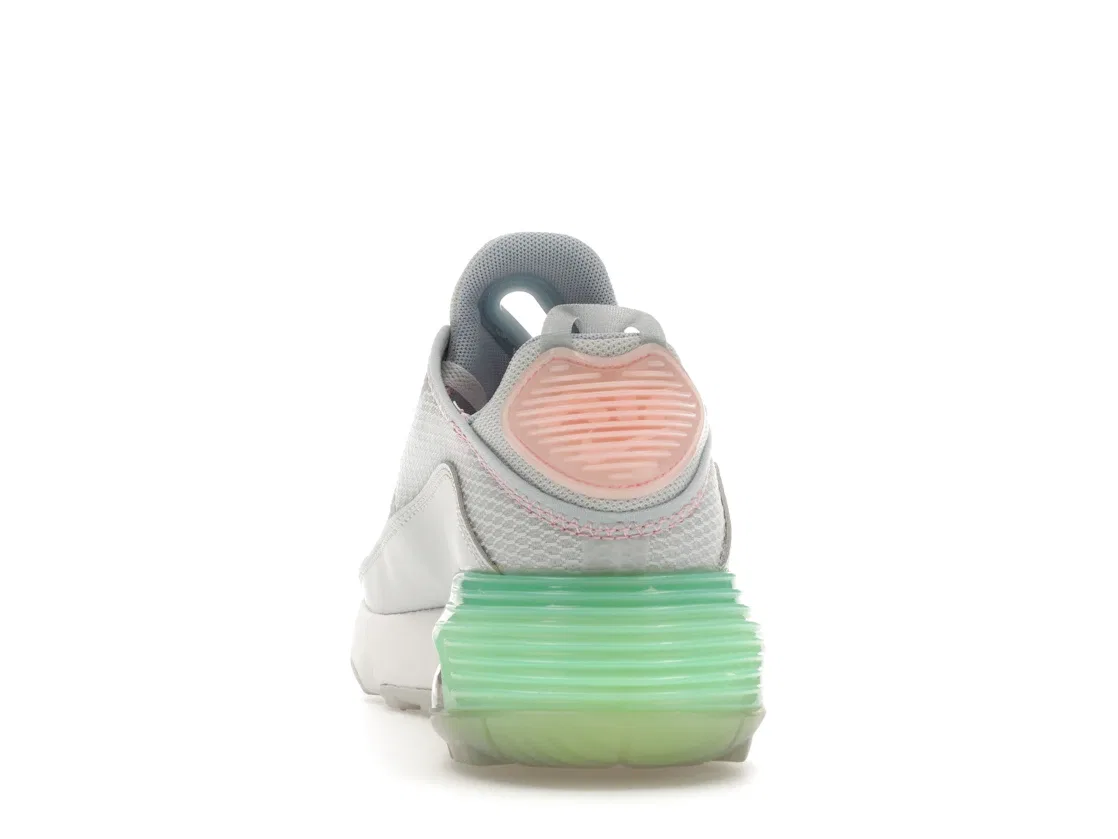 Детские кроссовки Lifestyle Nike Air Max 2090, Pure Platinum/Light Liquid Lime/Smoke Grey/Arctic Punch — фото 4
