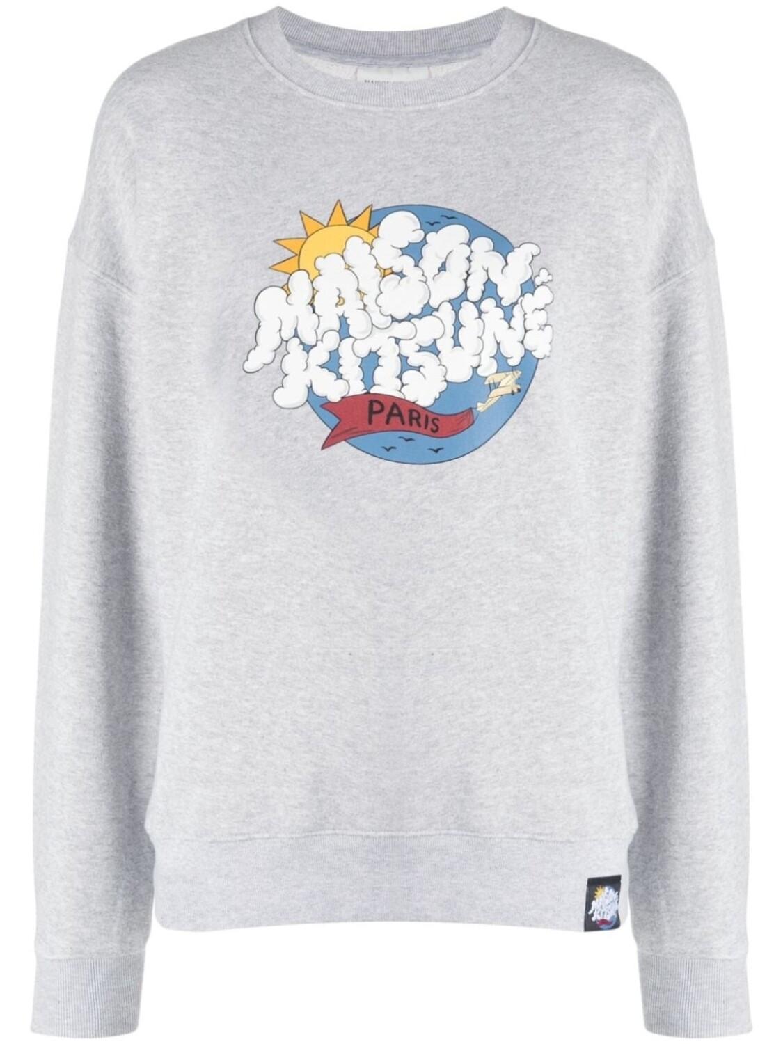 

Maison Kitsuné толстовка с логотипом, серый