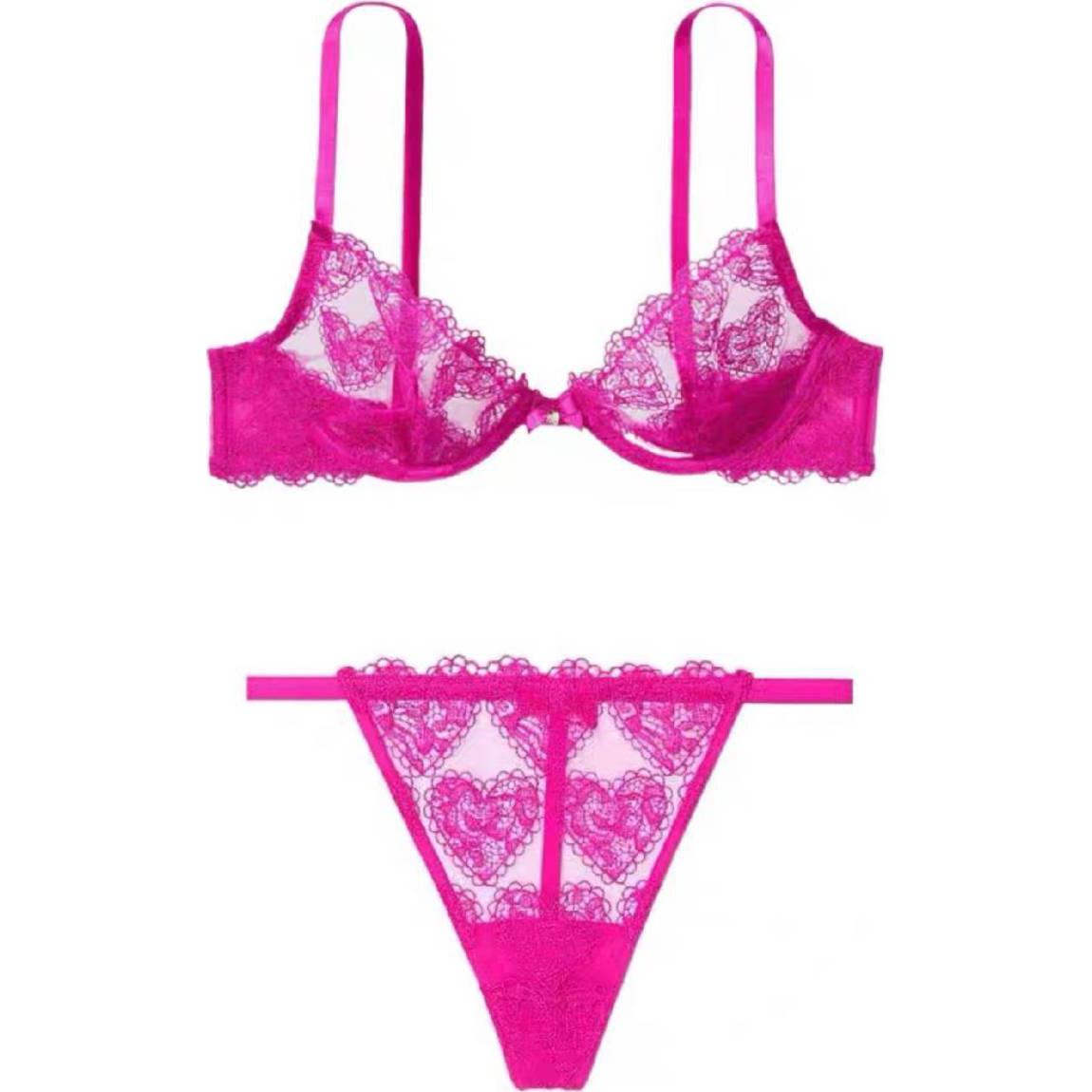 

Victoria's Secret Комплект нижнего белья женский Pink Floyd Rose Red