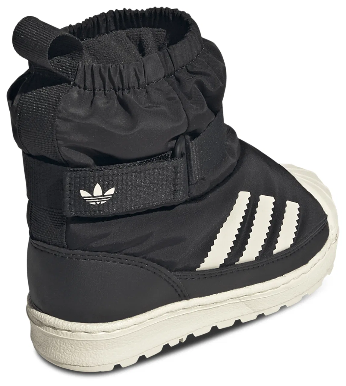Детские ботинки для мальчиков с утеплителем Superstar 360 adidas, Wonder White Black — фото 3