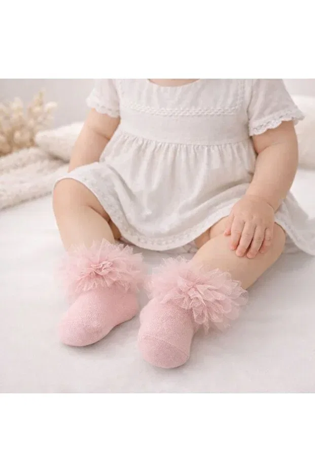 Детские носки для девочек с рваным дизайном Minimissbaby, Pink