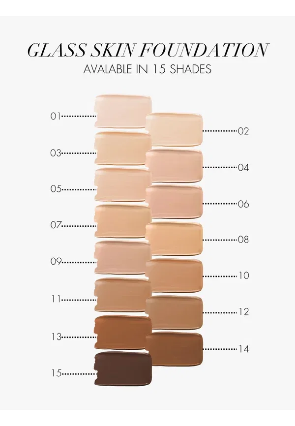Тональное средство жидкое Glass Skin Foundation Sweed, 09 30 мл, цвет 09 — фото 4