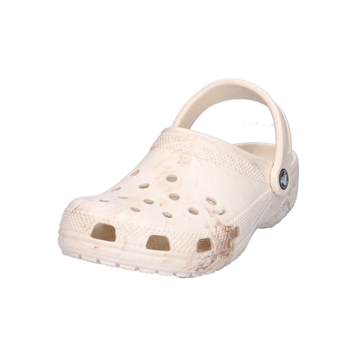 Детские классические клоги Watercolor Marbled Crocs, Цвет Beige Braun — фото 4