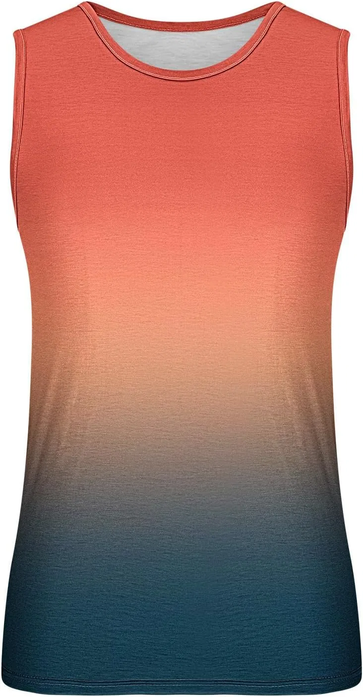 Мужская майка-топ градиент Muscle Workout Tee, Orange — фото 3
