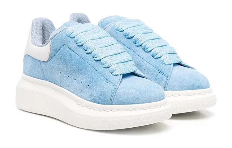 Детские кроссовки для скейтбординга с низким верхом Alexander McQueen, Blue — фото 3
