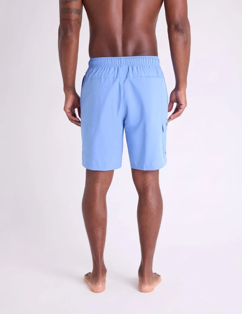 Мужские шорты для плавания U.S. Polo Assn. 8.5" Zip Cargo, голубой — фото 2