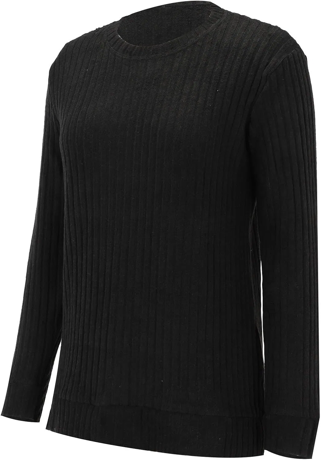 Женский свитер свободного кроя с длинным рукавом, Fireside Sweater, чёрный — фото 4