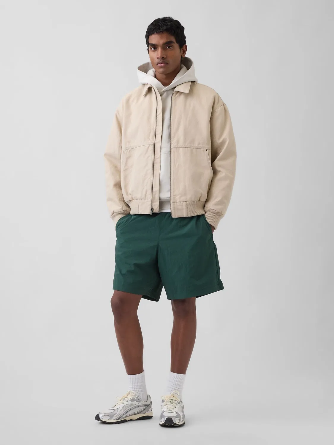 Шорты гибридные Gap Green 7.5 дюймов, зеленый — фото 4