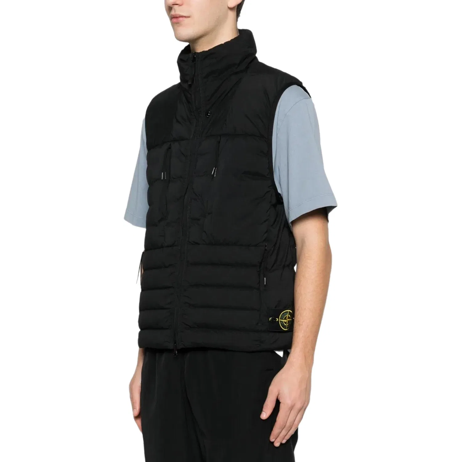 Мужская жилетка на молнии Stone Island, Black — фото 3