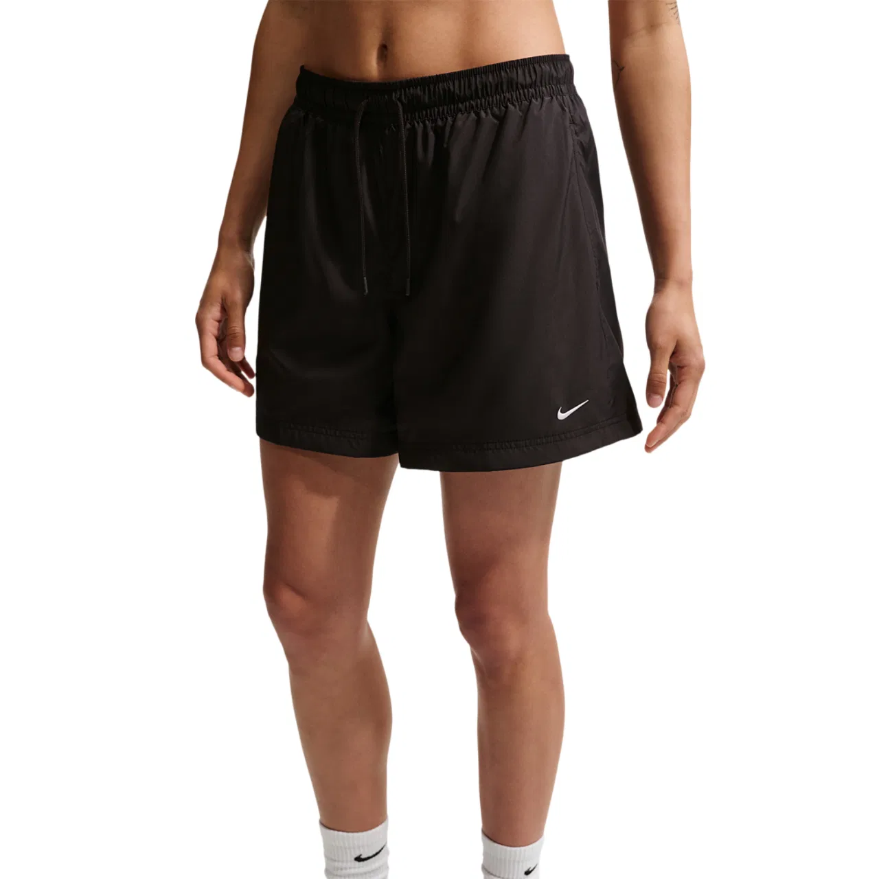 Шорты женские Mid Rise Essential Woven Nike, черный
