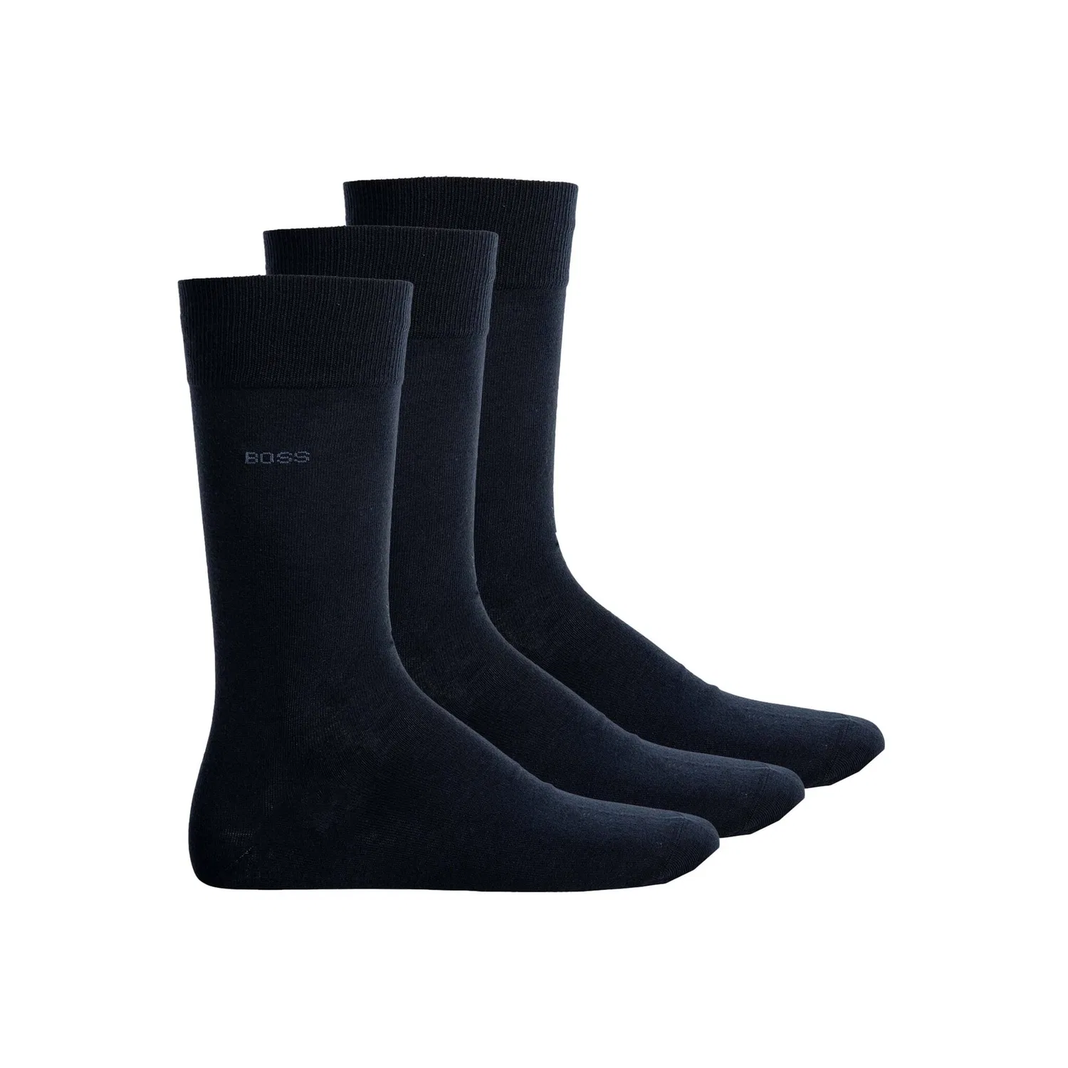 Мужские короткие носки Finest Soft Cotton BOSS, Dark Blue — фото 2