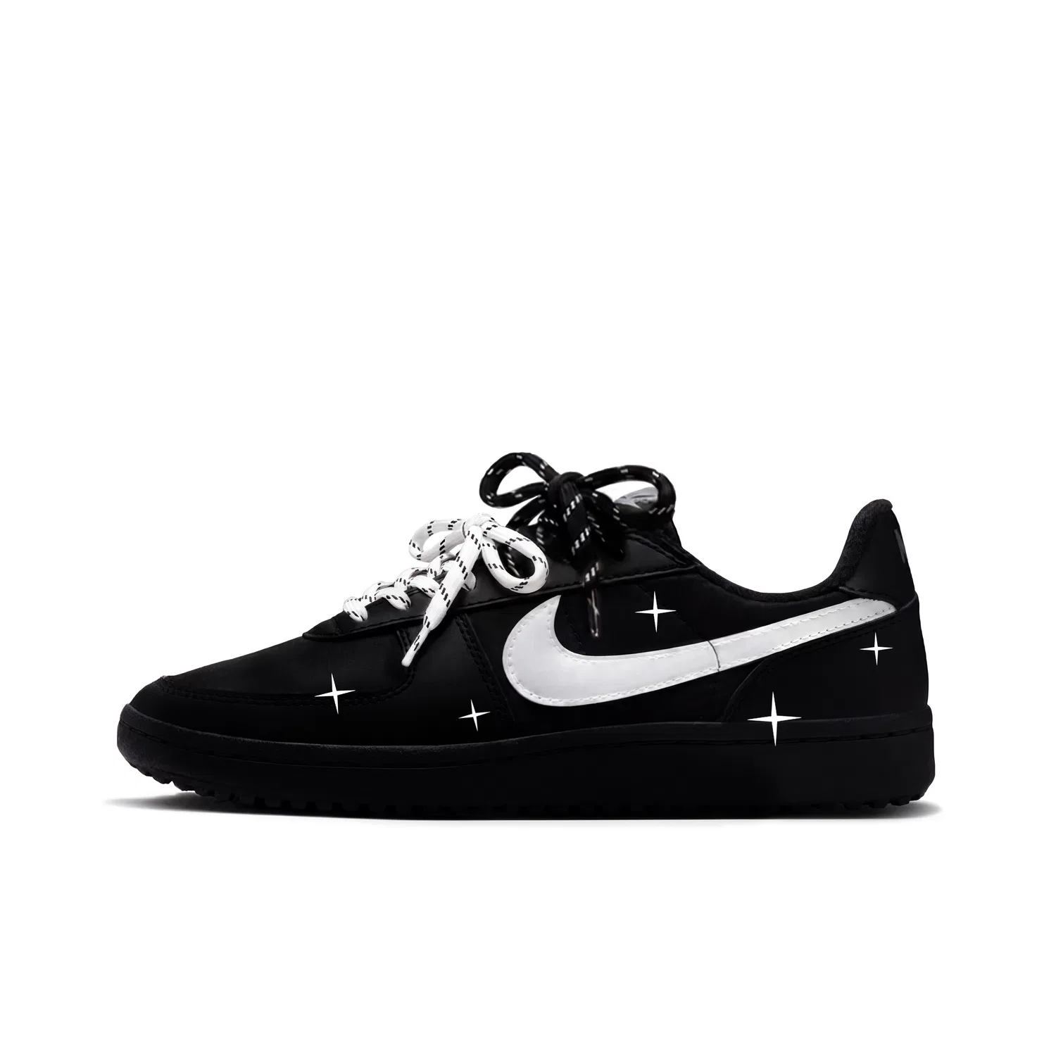 Детские кроссовки для скейтбординга Nike Field General '82, Black White — фото 3