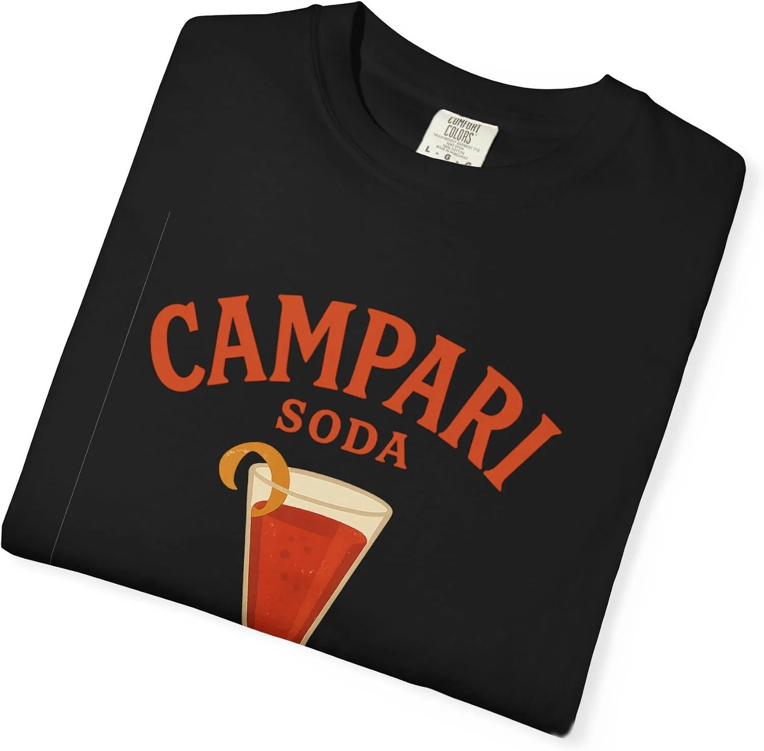Футболка с принтом Campari Soda Comfort Colors, Black — фото 4