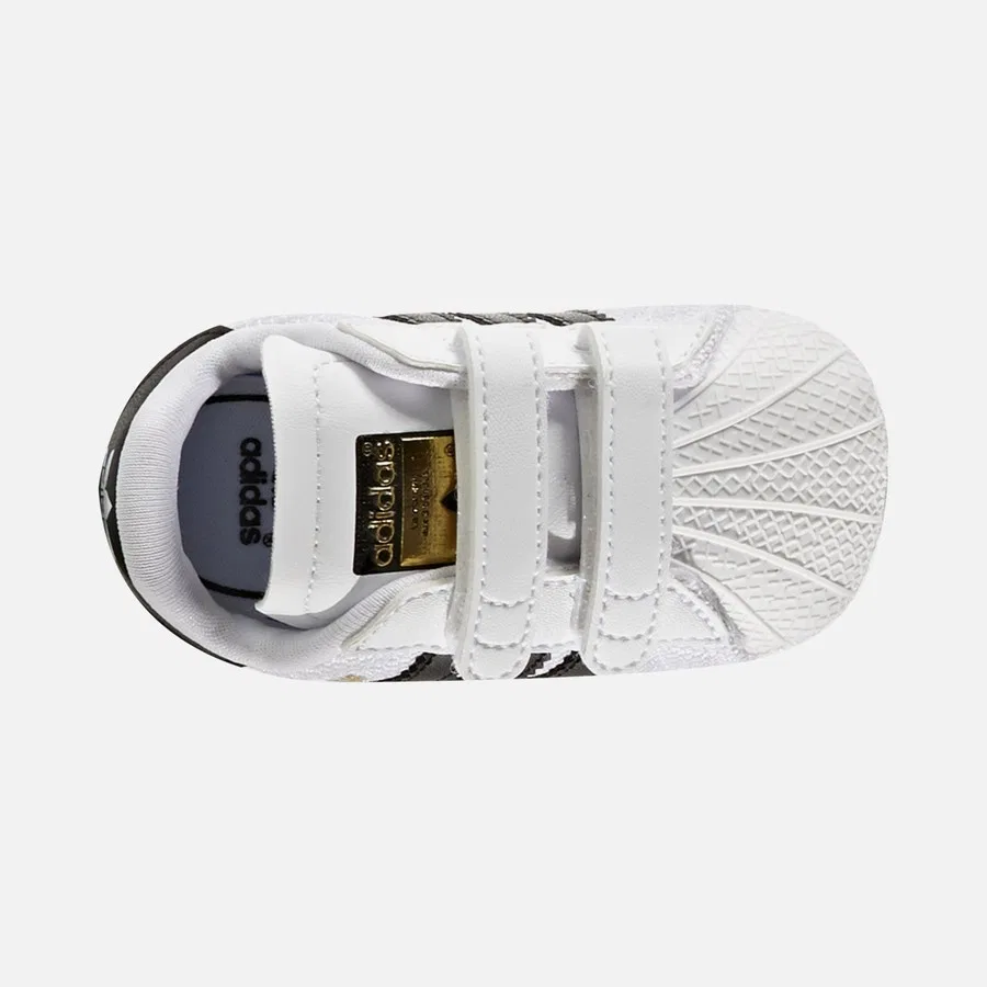 Детские повседневные кроссовки Superstar Crib CO adidas, Белый — фото 4