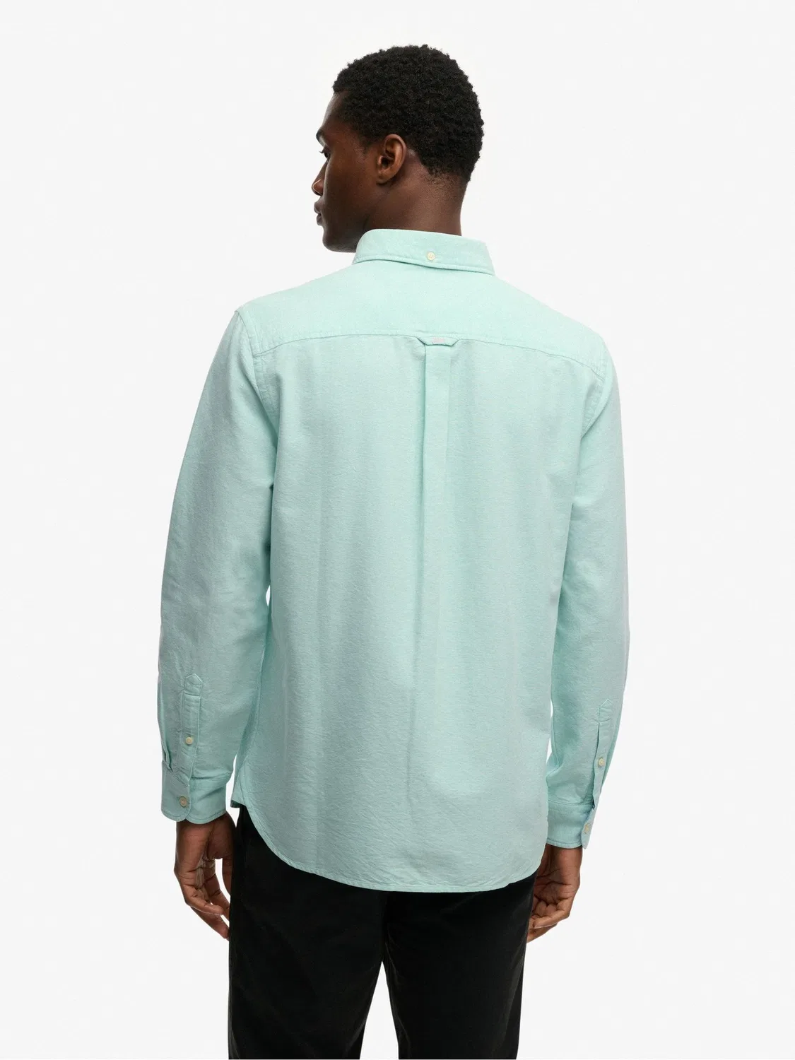 Рубашка Oxford, свободный крой Superdry Essentials Superdry, зеленый — фото 2