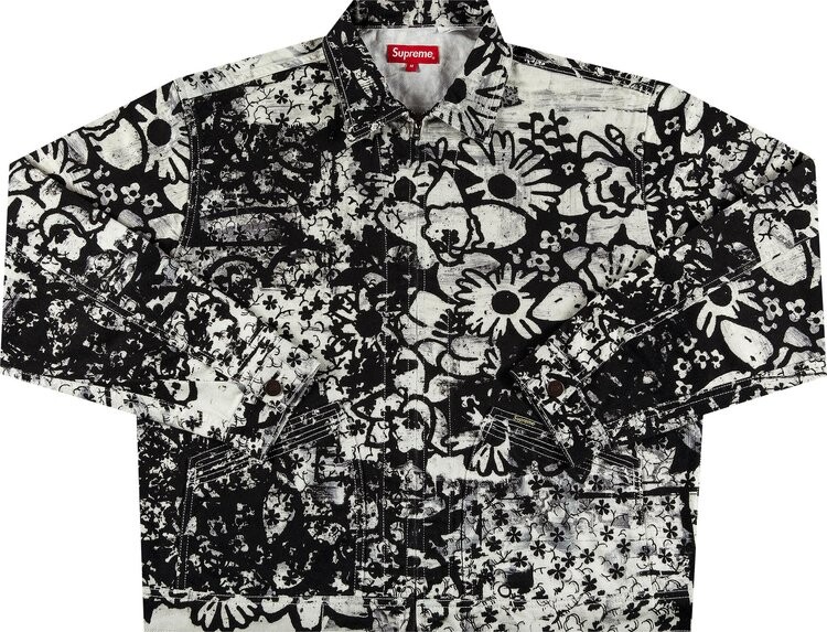 

Куртка Supreme x Christopher Wool Denim Work Jacket 'Black', черный