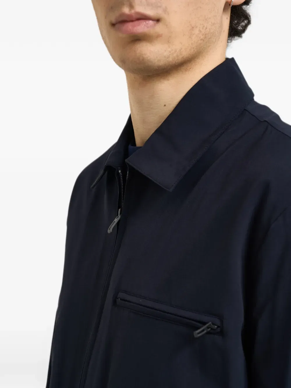 Бомбер Emporio Armani, синий — фото 3