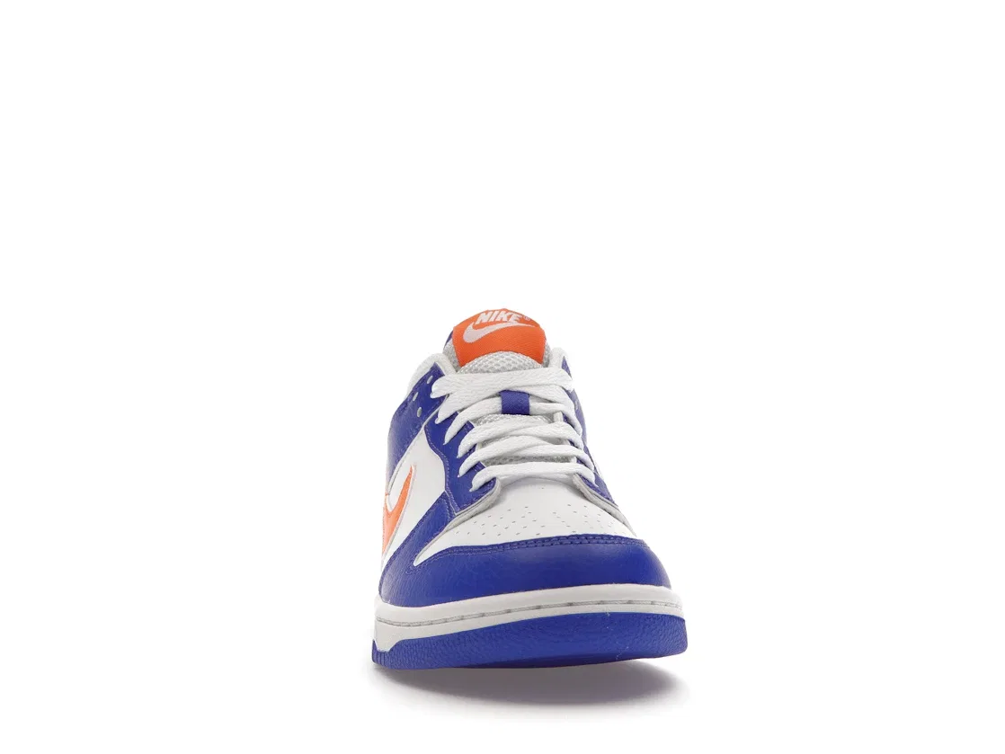 Детские кроссовки на шнуровке Nike Dunk Low Nike, Blue Joy/Bright Mandarin/White/Black — фото 2