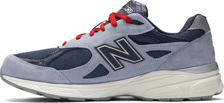 Лимитированные кроссовки New Balance No Vacancy Inn x 990v3 Made in USA 'Water and WiFi', серый — фото 4