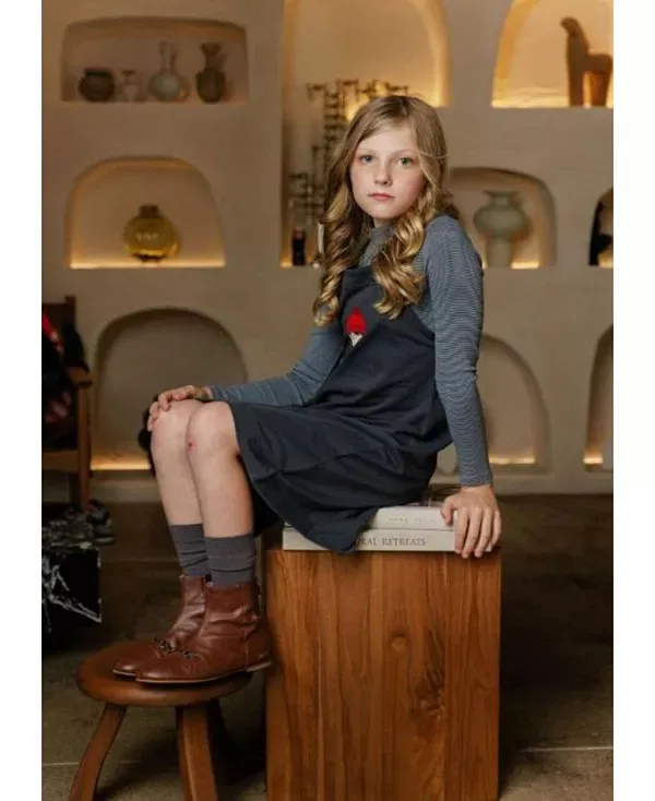 Детский топ с длинным рукавом Autumn Kids Collection Ely'S & Co., темно-синий — фото 2