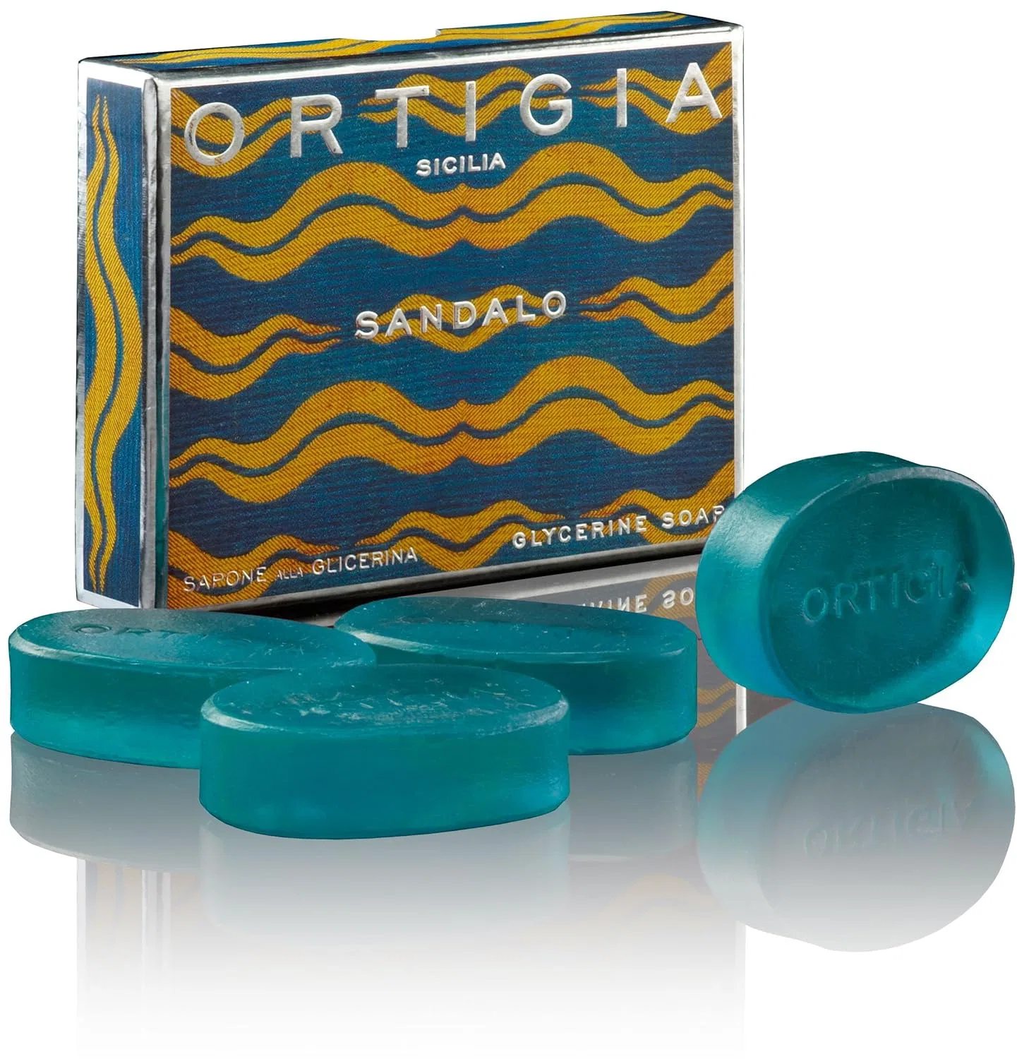 Мыло твердое Sandalwood, ORTIGIA, 4 x 40 г