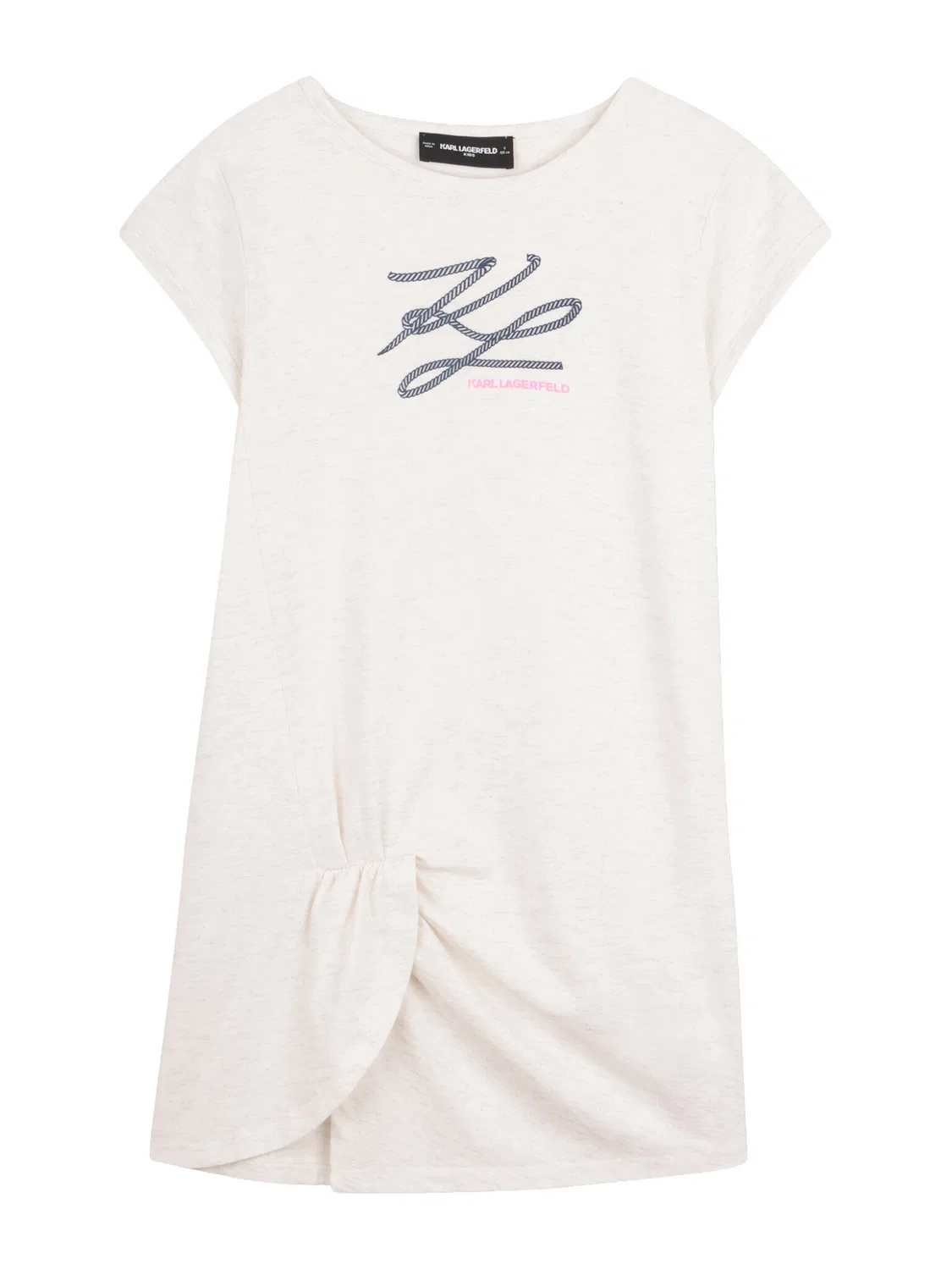Повседневное платье стандартного кроя для девочки Karl Lagerfeld Kids, белый