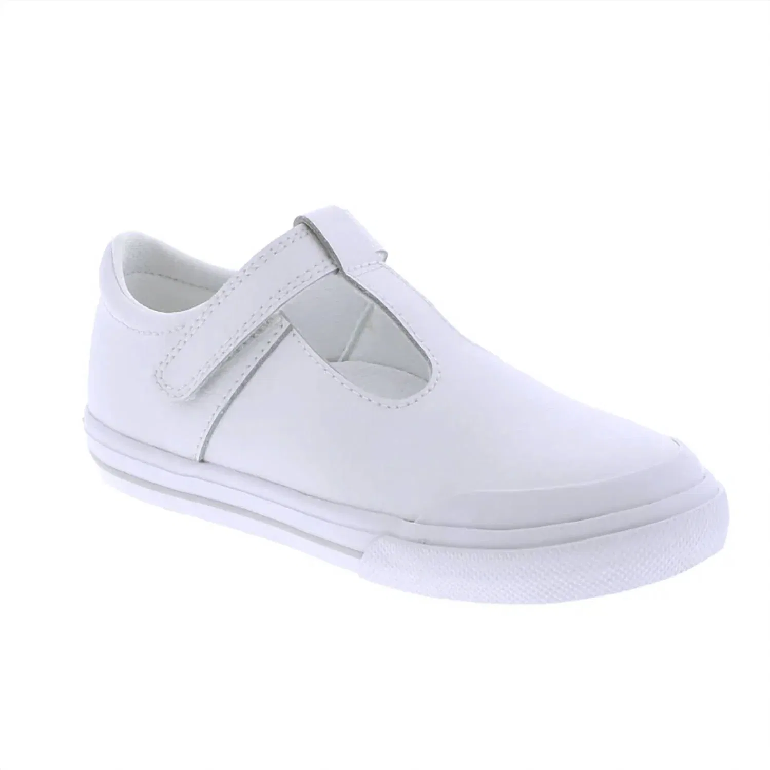 Детские туфли Мэри Джейн с ремешком Footmates, White Leather Gray