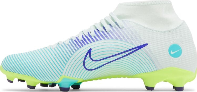 Бутсы Nike Mercurial Superfly 8 Academy MG 'Dream Speed - Barely Green Electro Purple', зеленый — фото 4