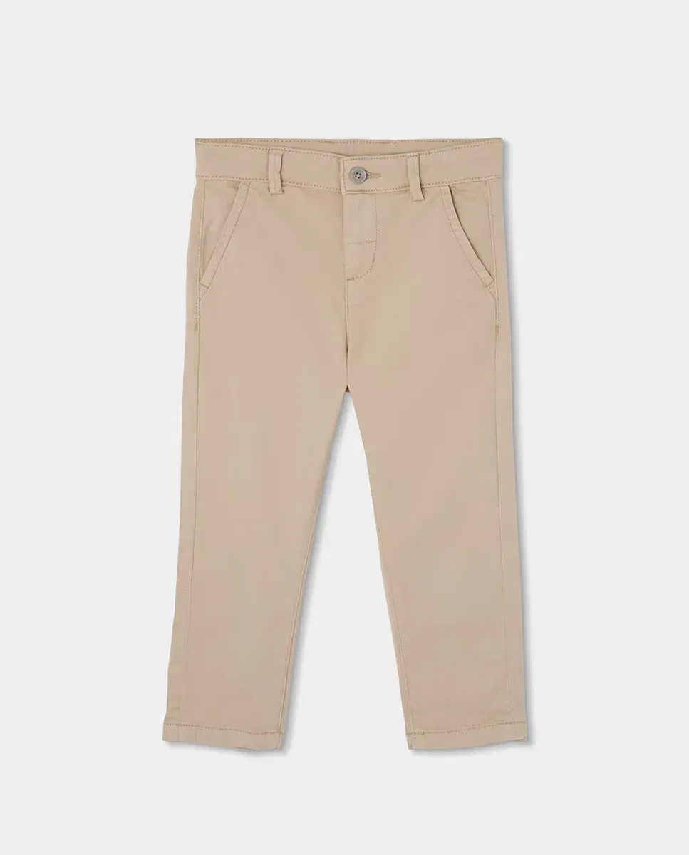 Детские брюки для мальчиков из сатина Boboli, Beige
