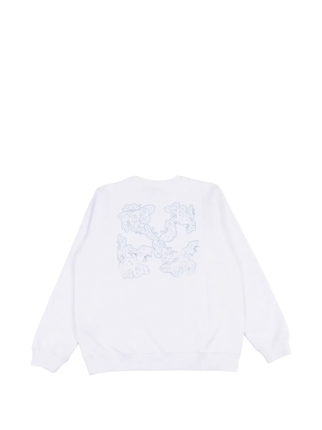 OFF-WHITE Детский свитшот с бабочкой белый — фото 3