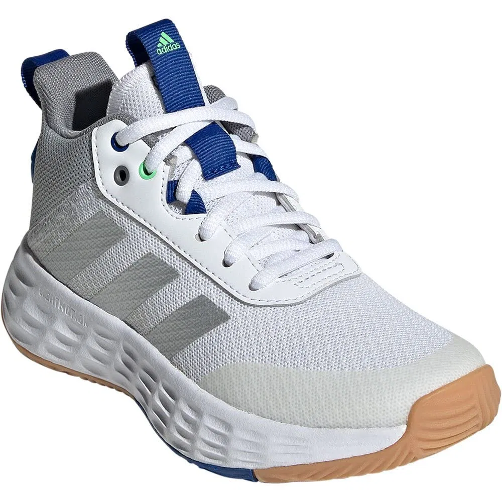Детские кроссовки с амортизацией Ownthegame 2.0k Adidas, Ftwr White Silver Met Team Royal Blue — фото 4