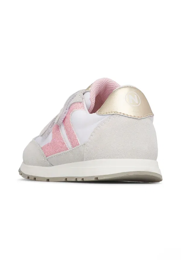 Детские туфли Miblo baby shoes Naturino, белый/розовый/золотистый — фото 4