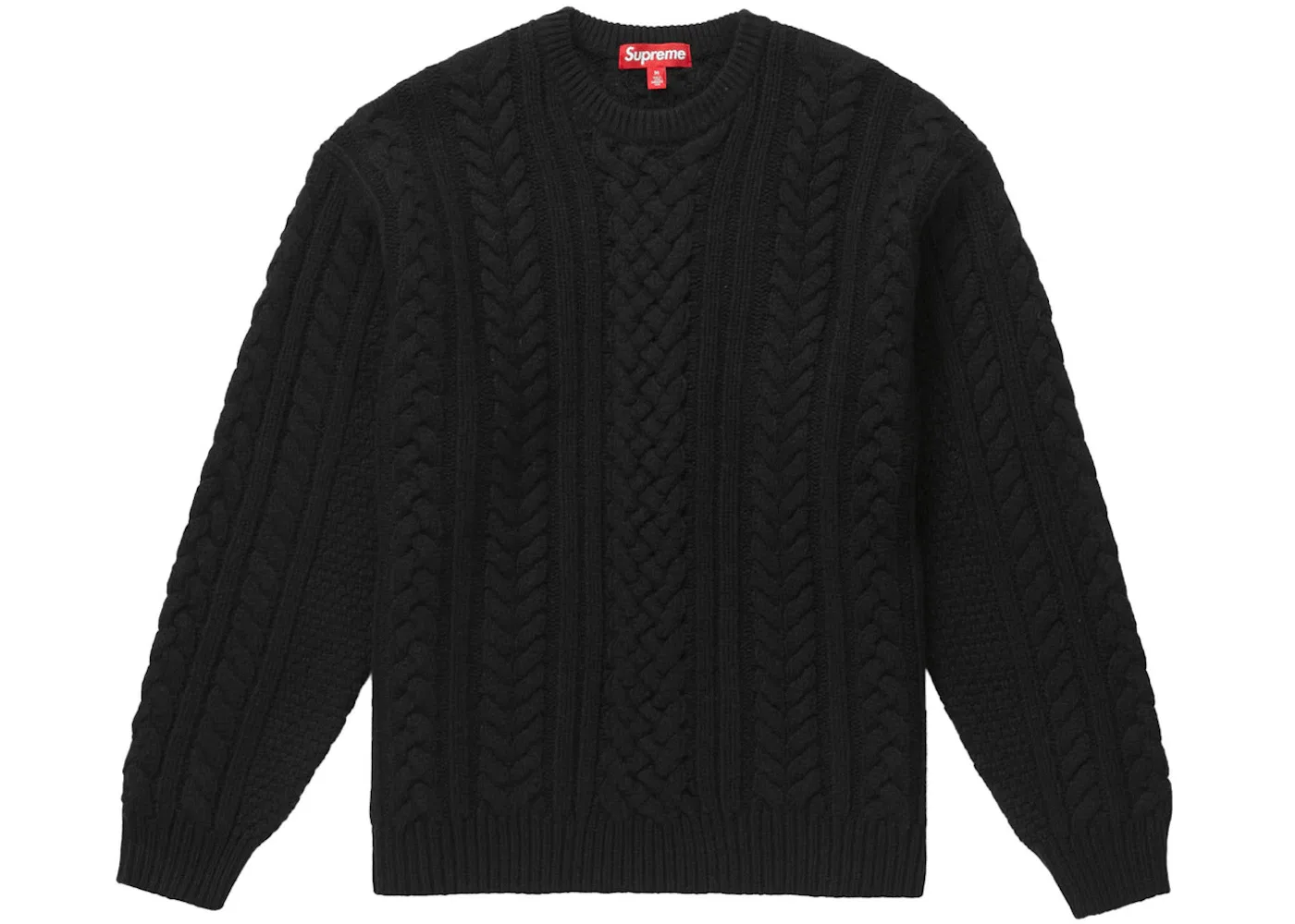 Мужской свитер с аппликацией Supreme Black