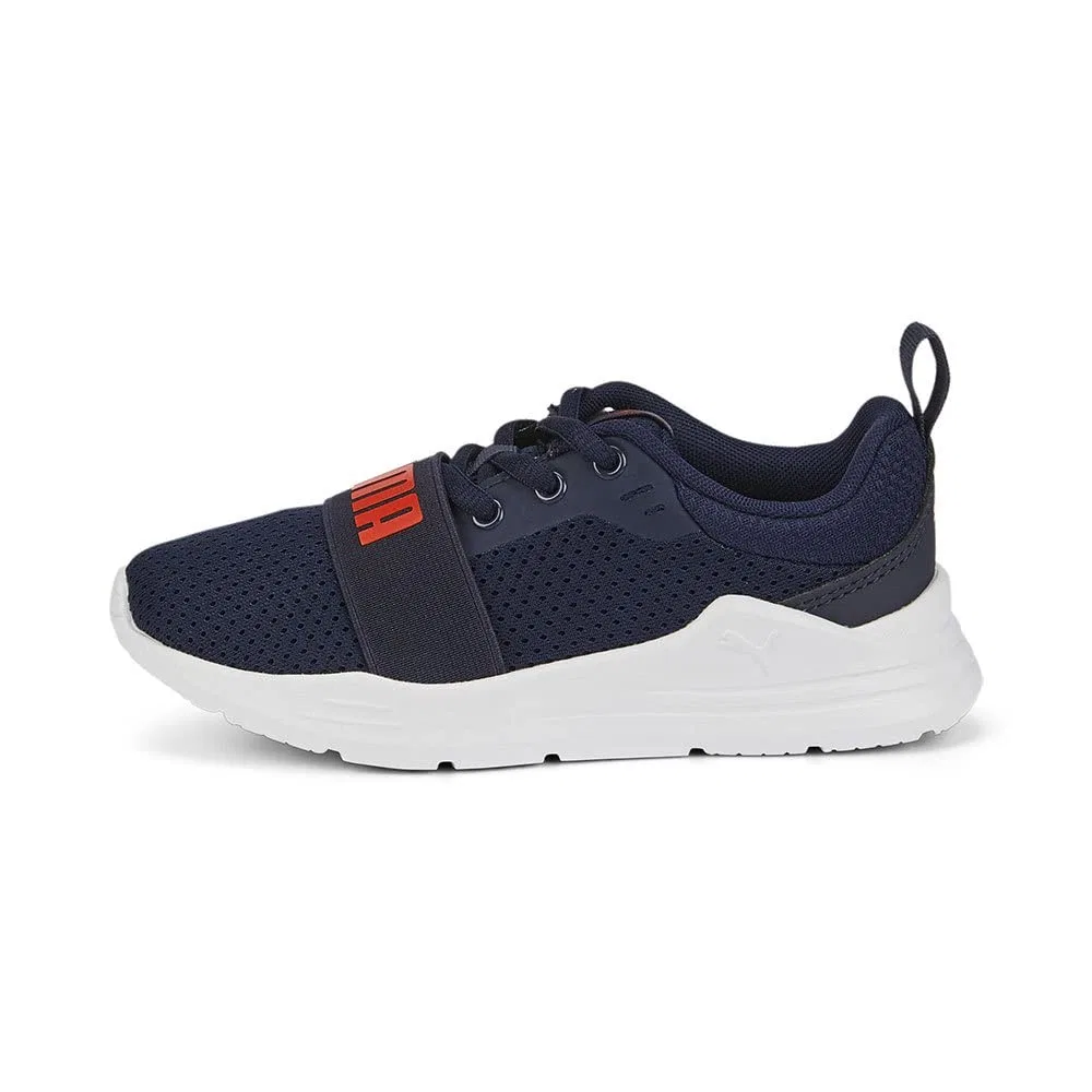 Детские кроссовки для мальчиков с сетчатым верхом PUMA Wired Run Ps, Caban — фото 4