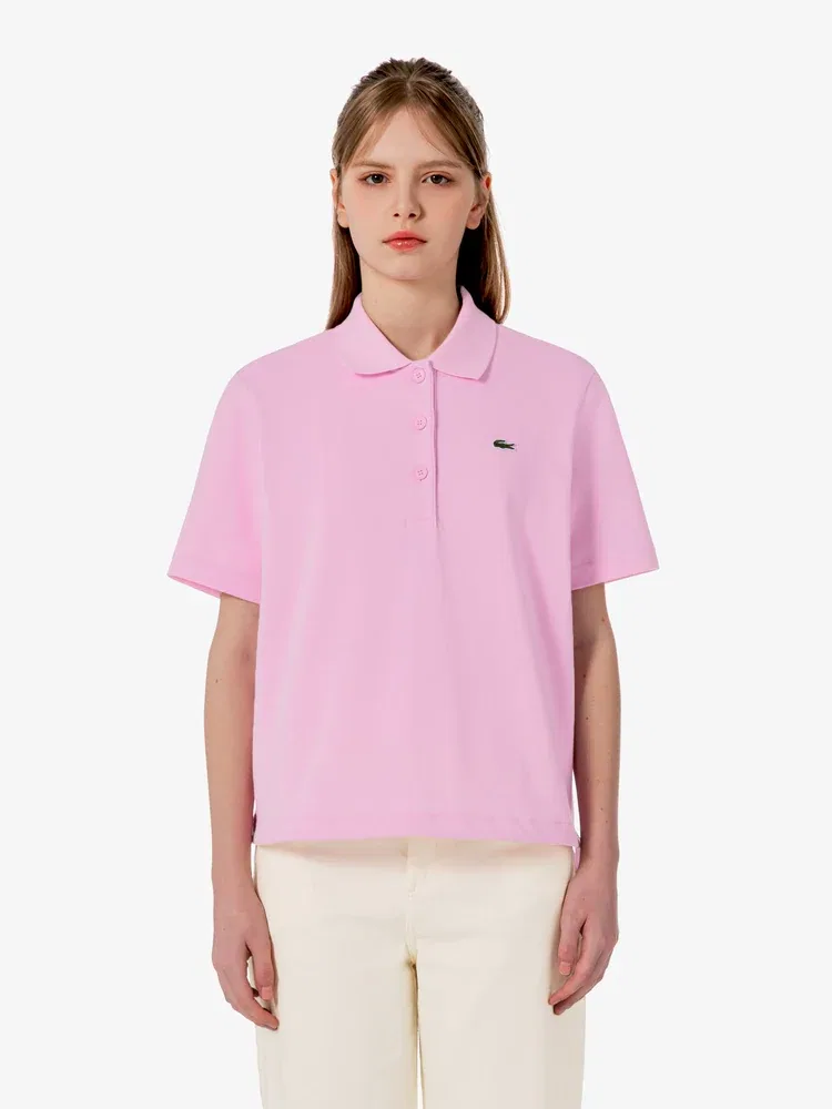 Футболка Polo LACOSTE Tide Ribbon, Розовая — фото 2